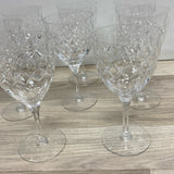 Set of 8 Athantis Clear Lead Crystal Glassware