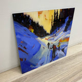 Acrylic Wall Decor Skiers By Leslie Jorgensen