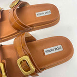 Steve Madden Size 8 Women's Brown Solid Strappy Sandals