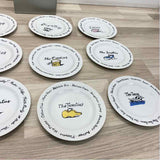 Pottery Barn Set of 12 Collector's Edition Decade Plates 8"Round NEW IN BOX