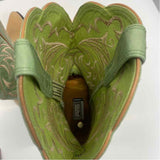 Ariat Size 6.5 Women's Beige-Green Embroidered Western Boots