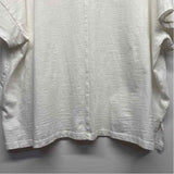 Mersea Size OS-XL Women's White Solid T-Shirt Short Sleeve Top