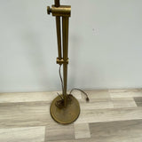 Adjustable Height Brass Floor Lamp