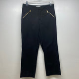 Calvin Klein Women's Size 4 Black Solid Trouser Capri