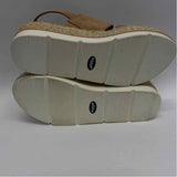 Dr. Scholls Size 8 Women's Tan Cut Out Espadrille Sandals