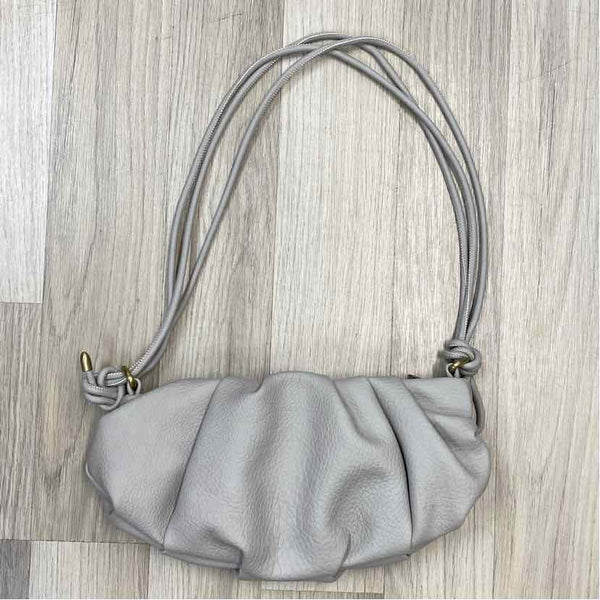 By Anthropologie Gray Faux Leather Pebbled Shoulder Handbag