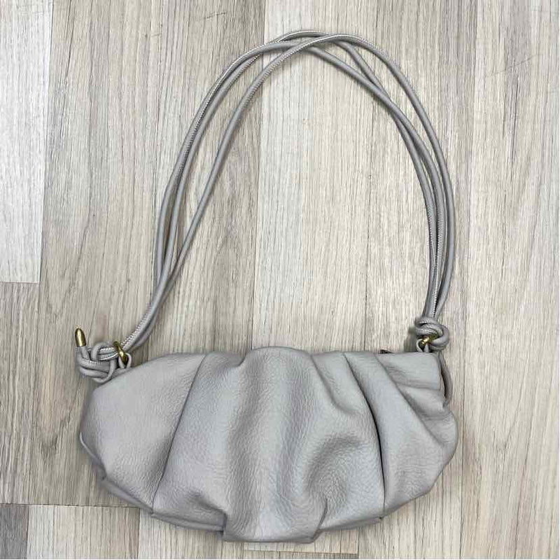 By Anthropologie Gray Faux Leather Pebbled Shoulder Handbag