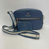 Kate Spade Blue Pebbled Leather Crossbody Handbag