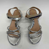 Cole Haan Size 7.5 Women's Silver Solid Strappy Sandals