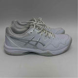 Asics Size 8 Women's White Solid Lace Up Sneakers