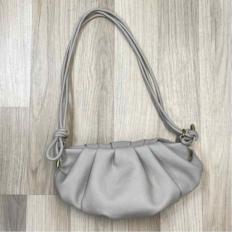 By Anthropologie Gray Faux Leather Pebbled Shoulder Handbag
