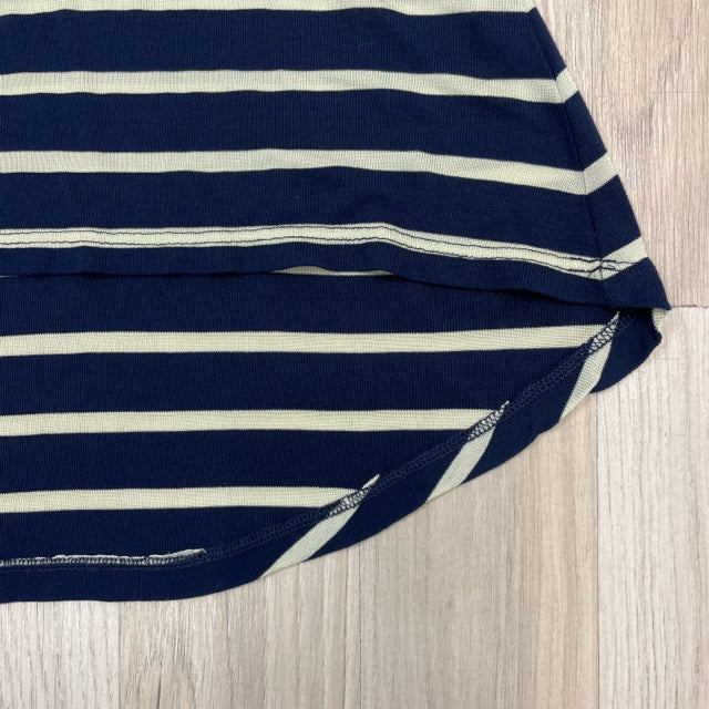 Ocean Drive Size M Women's Navy-White Stripe Racerback Sleeveless Top