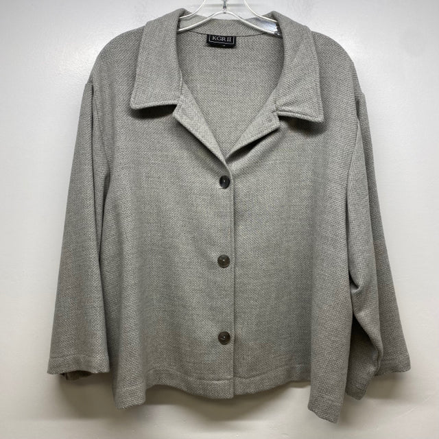 KGRII Women's Size 20 Gray Textured Pull On Pants