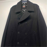 Levis Size L Black Wool Blend Solid Men's Men's Coat