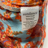 Sundace Size L Women's Red-Aqua Pattern Boho Dress