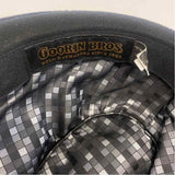 Goorin Bros Black Wool Solid Fedora Hat