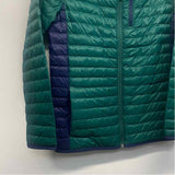 Vineyard Vines Women's Size L Green-Navy Stripe Puffer Jacket