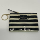 Kate Spade Black-Tan Stripe Coin Purse ? key chain