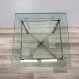 Clear-Brass Brass Table