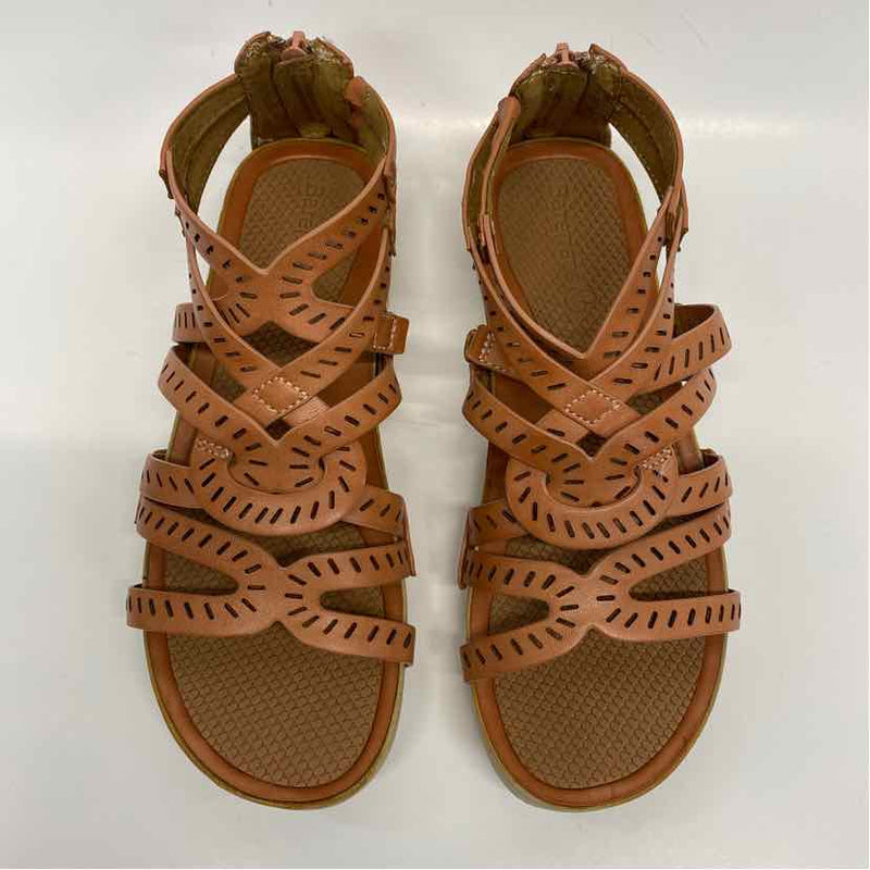 Baretraps Size 7.5 Women's Brown Cut Out Gladiator Sandals