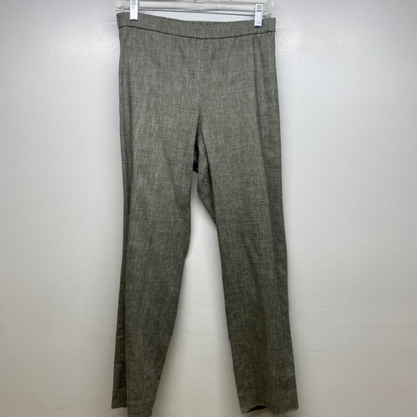 Theory Women's Size 4 Green Tweed Cropped Pants