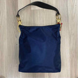 Jean Pierre Klifa Navy Fabric Solid Shoulder Handbag