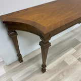 Drexel Brown Wood 4 Legged Console - Sofa Table