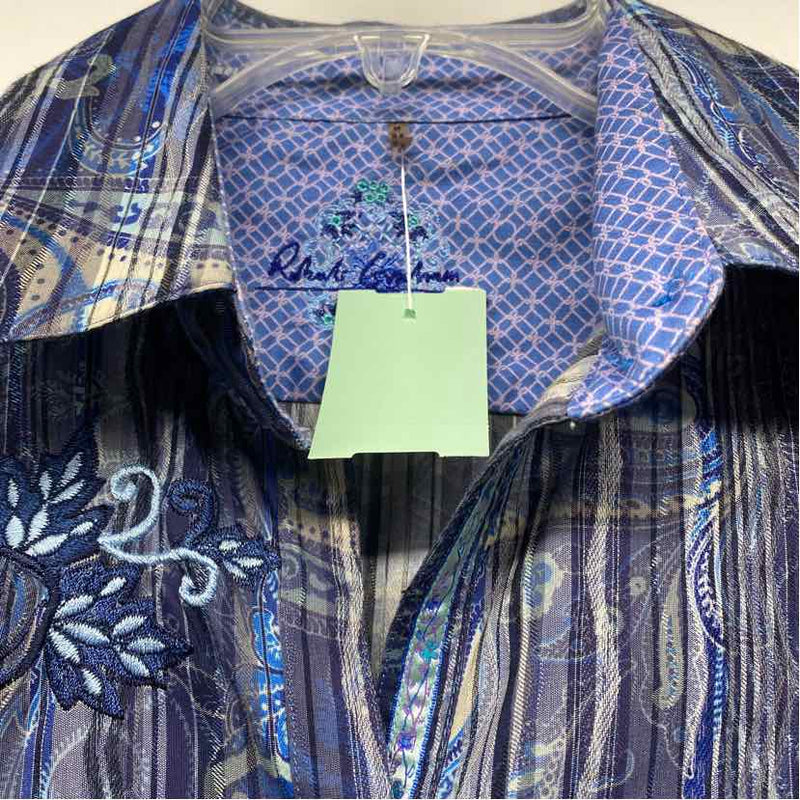 Robert Graham Size S Women's Blue Pattern Button Up Blouse