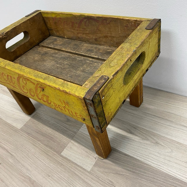 Vintage Coca Cola Wood Crate with Legs and 2 handles
