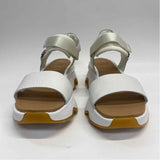 Sorel Size 7.5 Women's White Solid Platform Sandals
