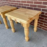 Natural Wood Side Table