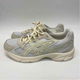 Asics Size 8 Women's Off White Solid Lace Up Sneakers