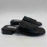 Steve Madden Size 7 Women's Black Solid Slide Sandals