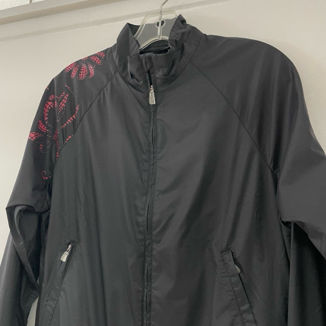 Adidas ClimaProof Women's Size S Black Solid Rain Jacket Jacket