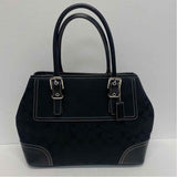 Coach Black Canvas Monogram Shoulder Handbag