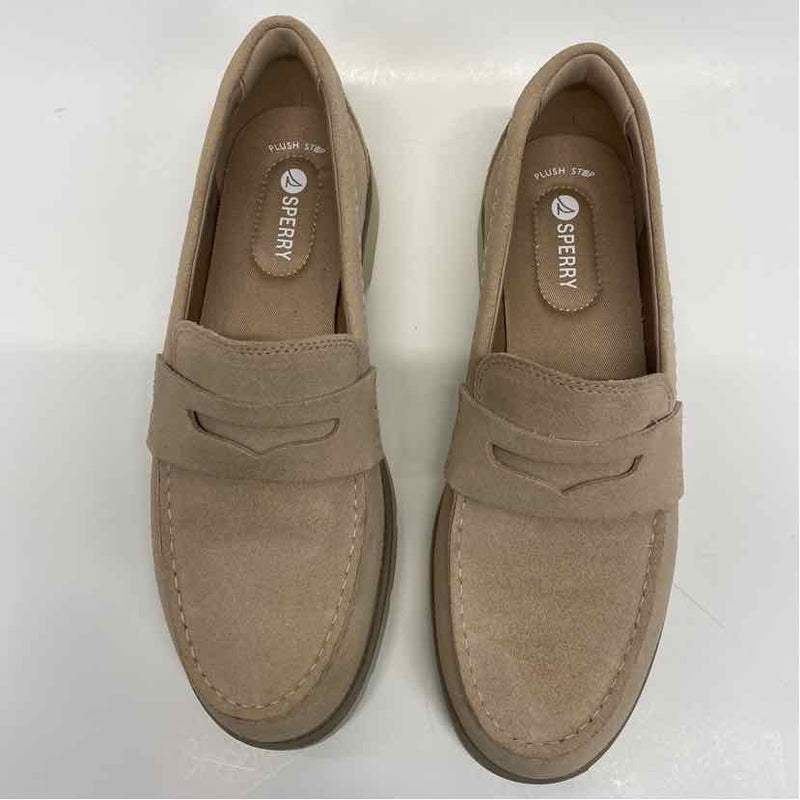 Sperry Size 9 Women's Beige Solid Loafer Shoes