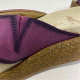 Dansko Size 37-7 Women's Purple Solid Slip On Sandals