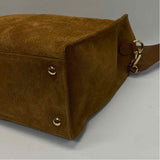 Mark & Graham Caramel Suede Solid Tote Handbag