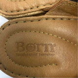 Born Size 8 Women's Brown Solid Wedge Sandals