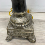 Table Top Black-Silver Stone Lamp
