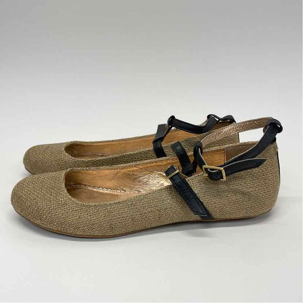 Miss Albright - Anthropologie Size 7 Women's Tan Solid Ballet Flats Shoes