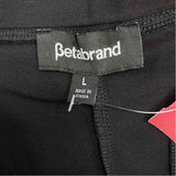 Betabrand Size L Women's Black Solid Faux Wrap Skort