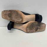 Nina Size 8 Women's Black Shimmer Slingback Shoes