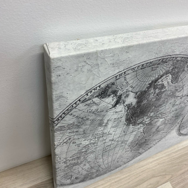 Light Gray Hanging World Map