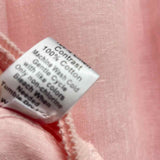 Wilt Size M Women's Pink Solid Button Up Shirt