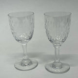 Baccarat Cordial Clear Crystal Glassware Set of 2