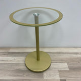 Round Gold-Clear Metal-GLass Table
