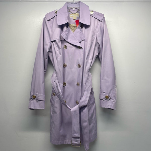 Michael Michael Kors Women's Size M Lilac Solid Overcoat Coat
