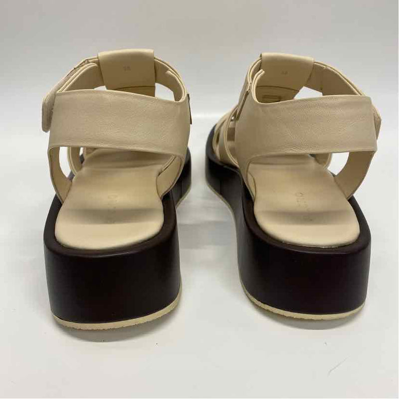 Pilcro - Anthropologie Size 39-8.5 Women's Offwhite Solid Strappy Sandals