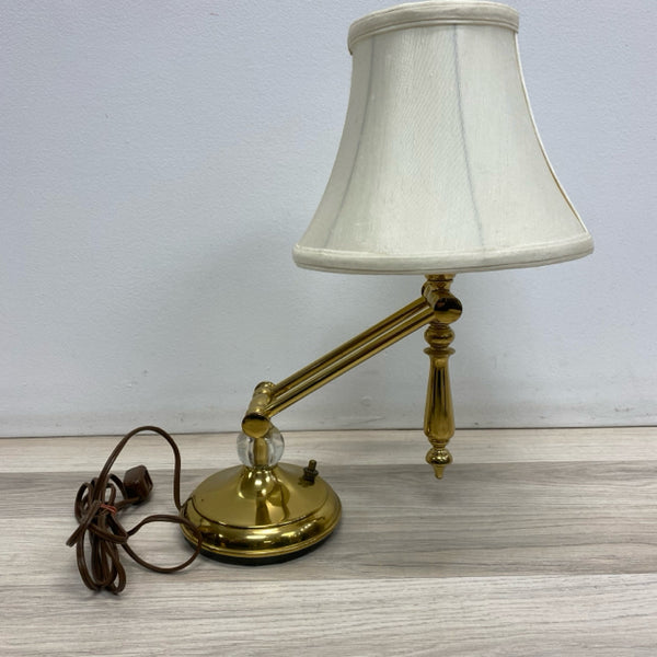 Table Top Brass Adjustable Arm Metal Lamp